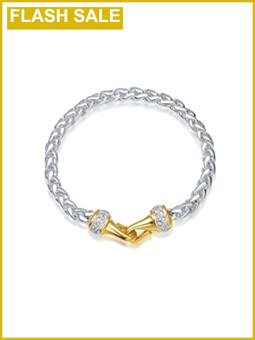 UNY Vintage Designer Inspired T Bar Toggle Bracelet Silver Gold Plating